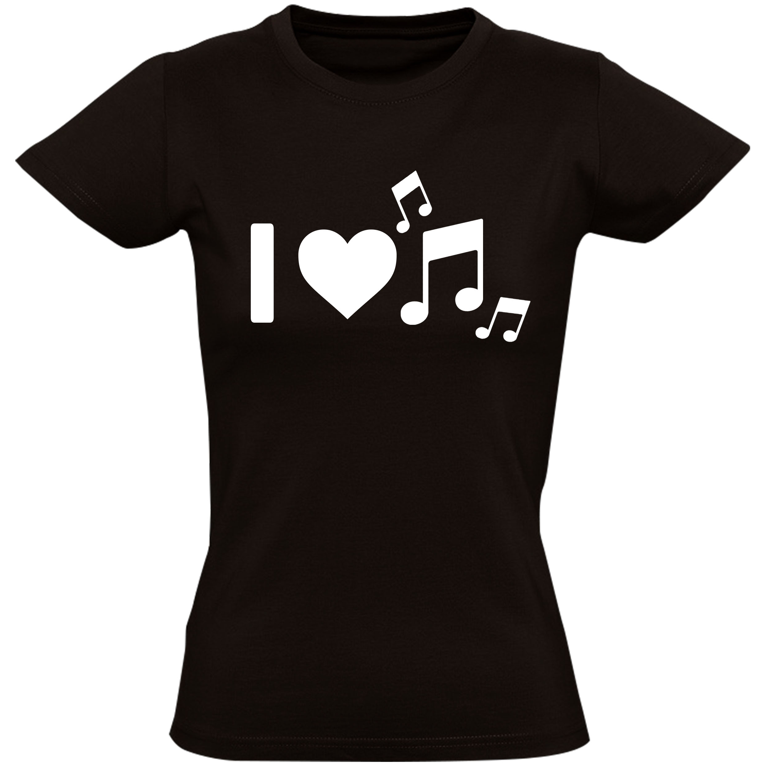 I Love Music Dames T-Shirt – Tante Henk